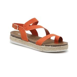 Kalissa Espadrille Platform Sandal,burnt orange🍊